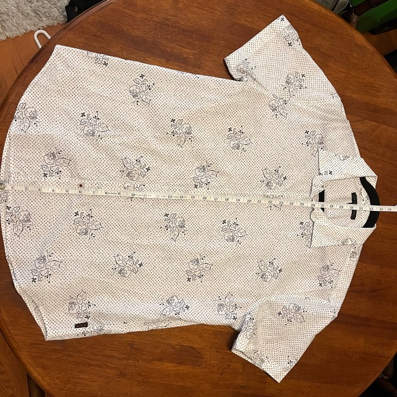 JOHN VARVATOS size L button down short-sleeve casual shirt - Picture 3 of 4